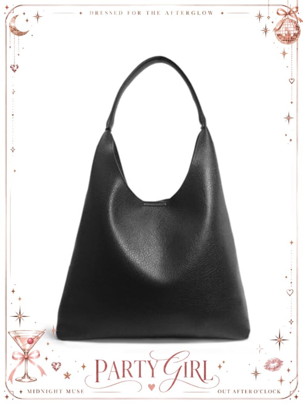 Women's Soft Vegan Leather Hobo Shoulder Bag Slouchy Tote Purse
